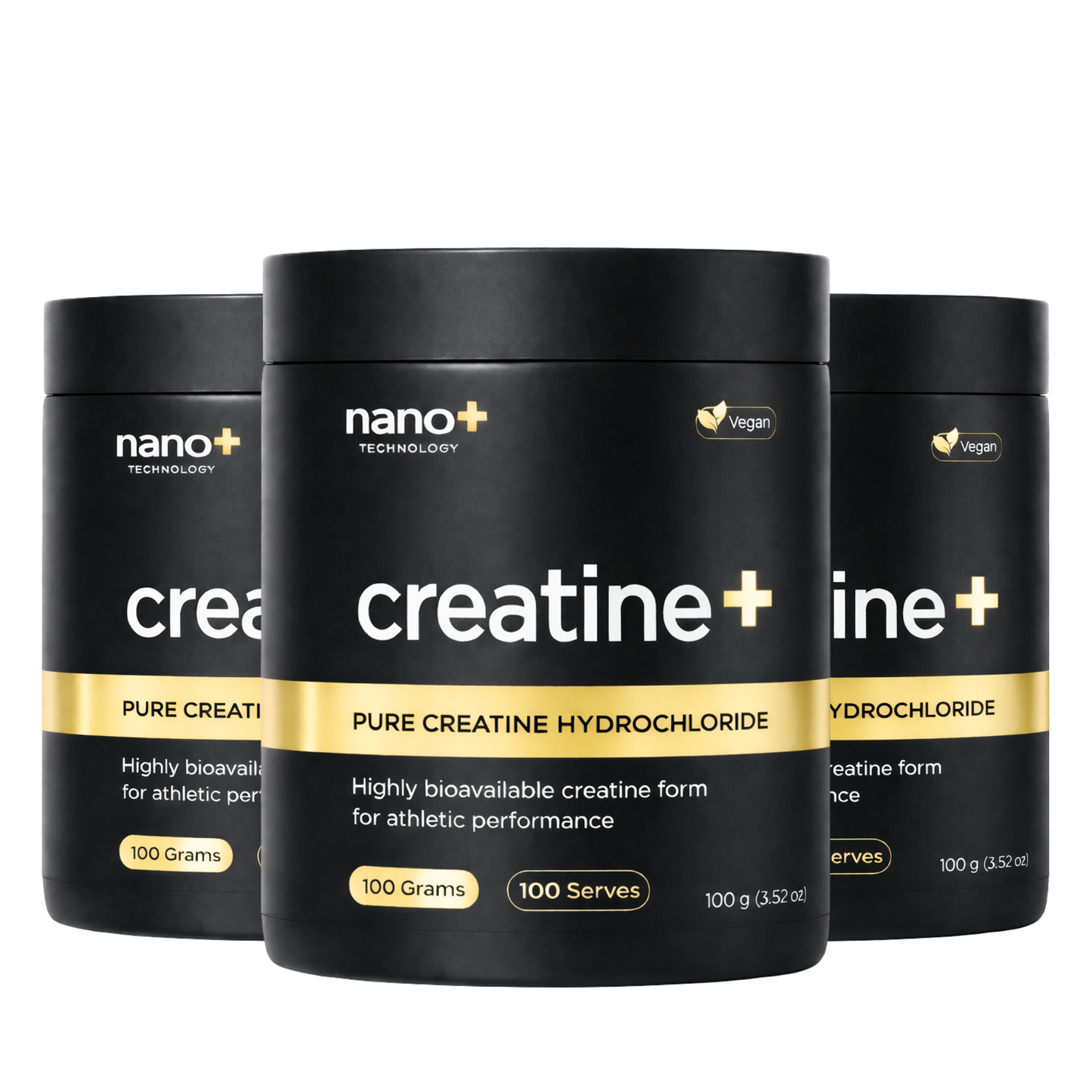 Nano+ Creatine HCL Powder 100g | 100 Serves High Absorption