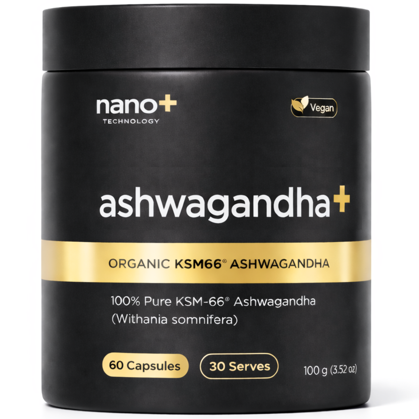 Nano+ Ashwagandha+ KSM-66® | 100 Serves Stress & Sleep Support