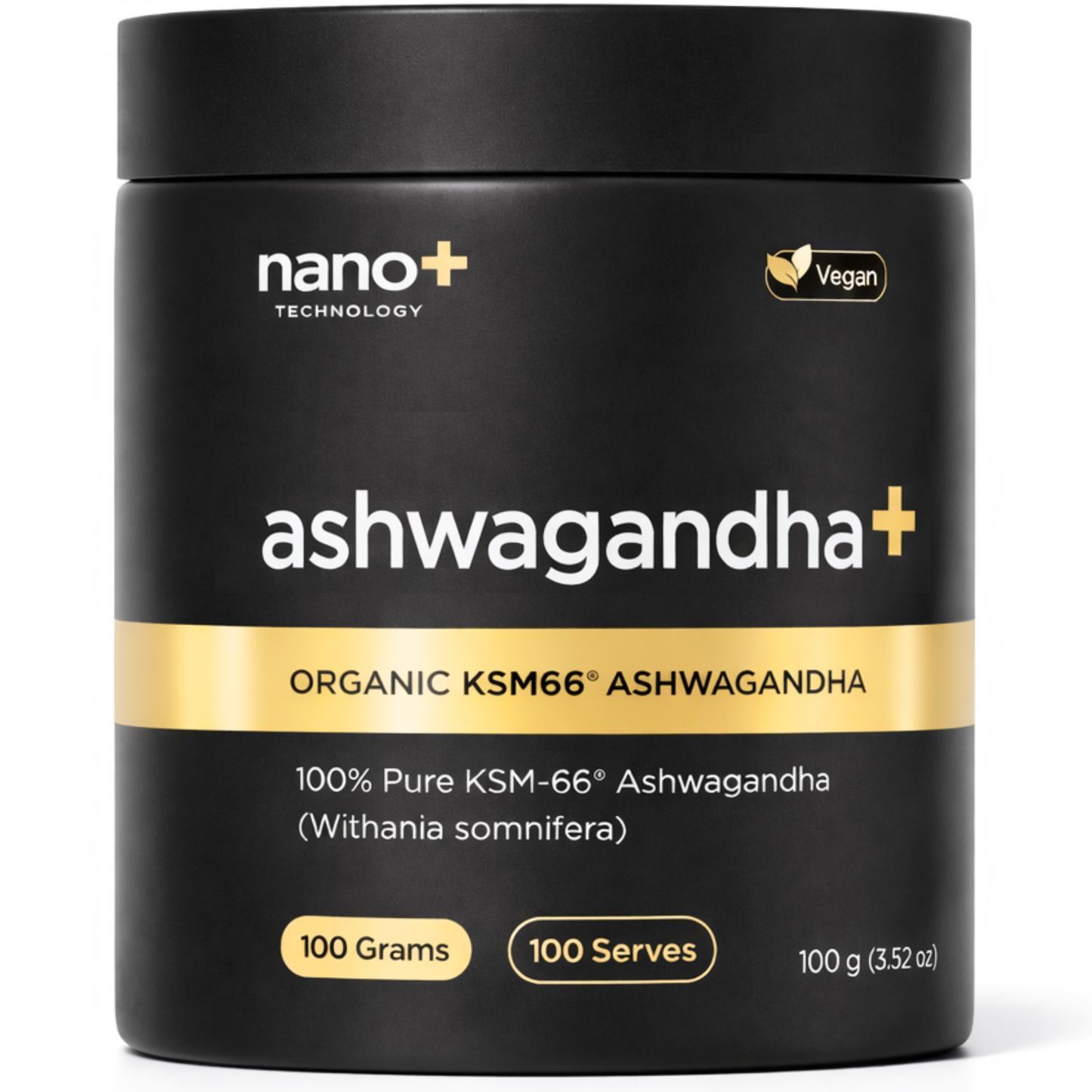 Nano+ Ashwagandha+ KSM-66® | 100 Serves Stress & Sleep Support