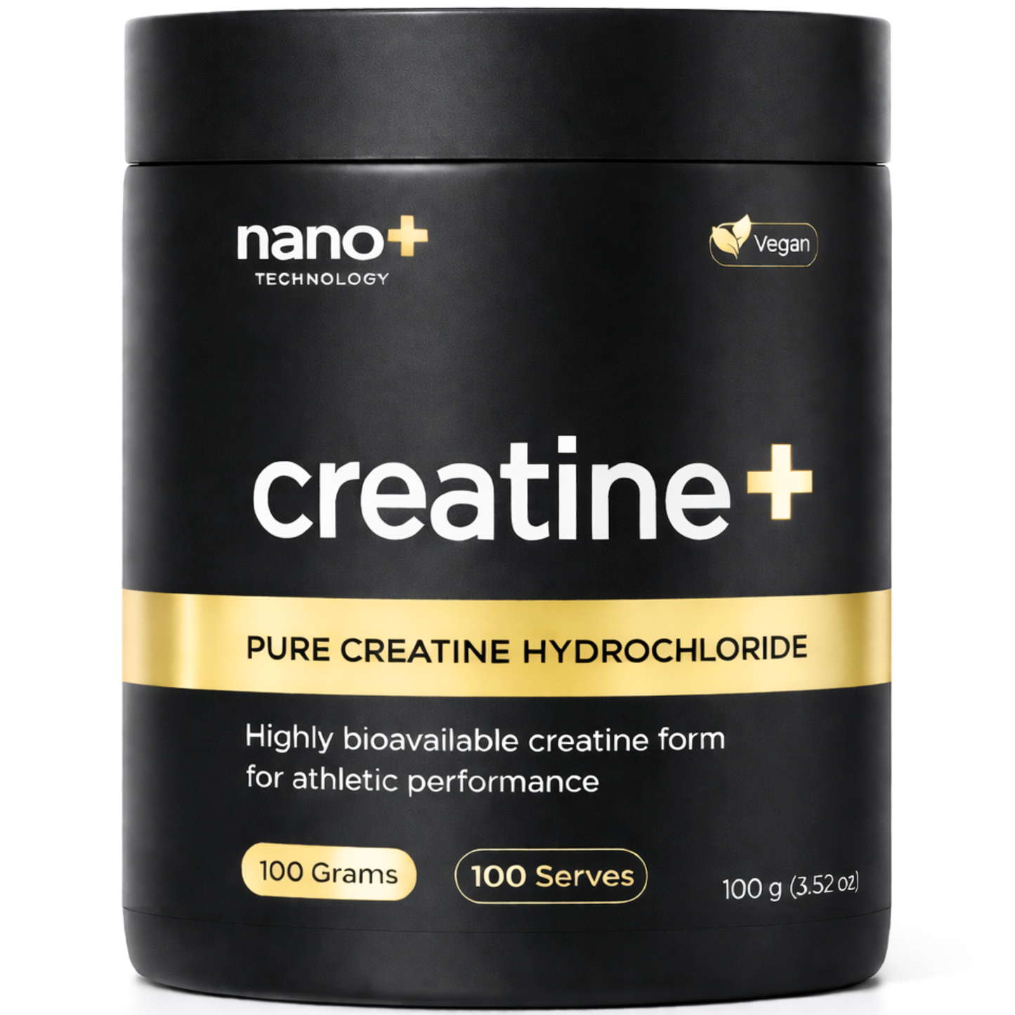 Nano+ Creatine HCL Powder 100g | 100 Serves High Absorption