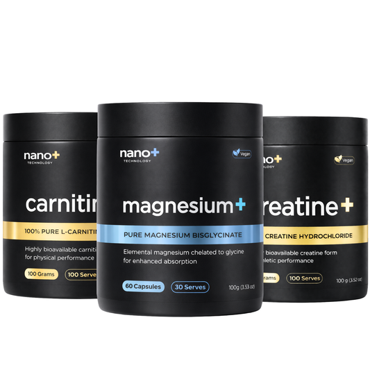 Nano+ Performance Stack | Creatine HCL, Carnitine & Magnesium