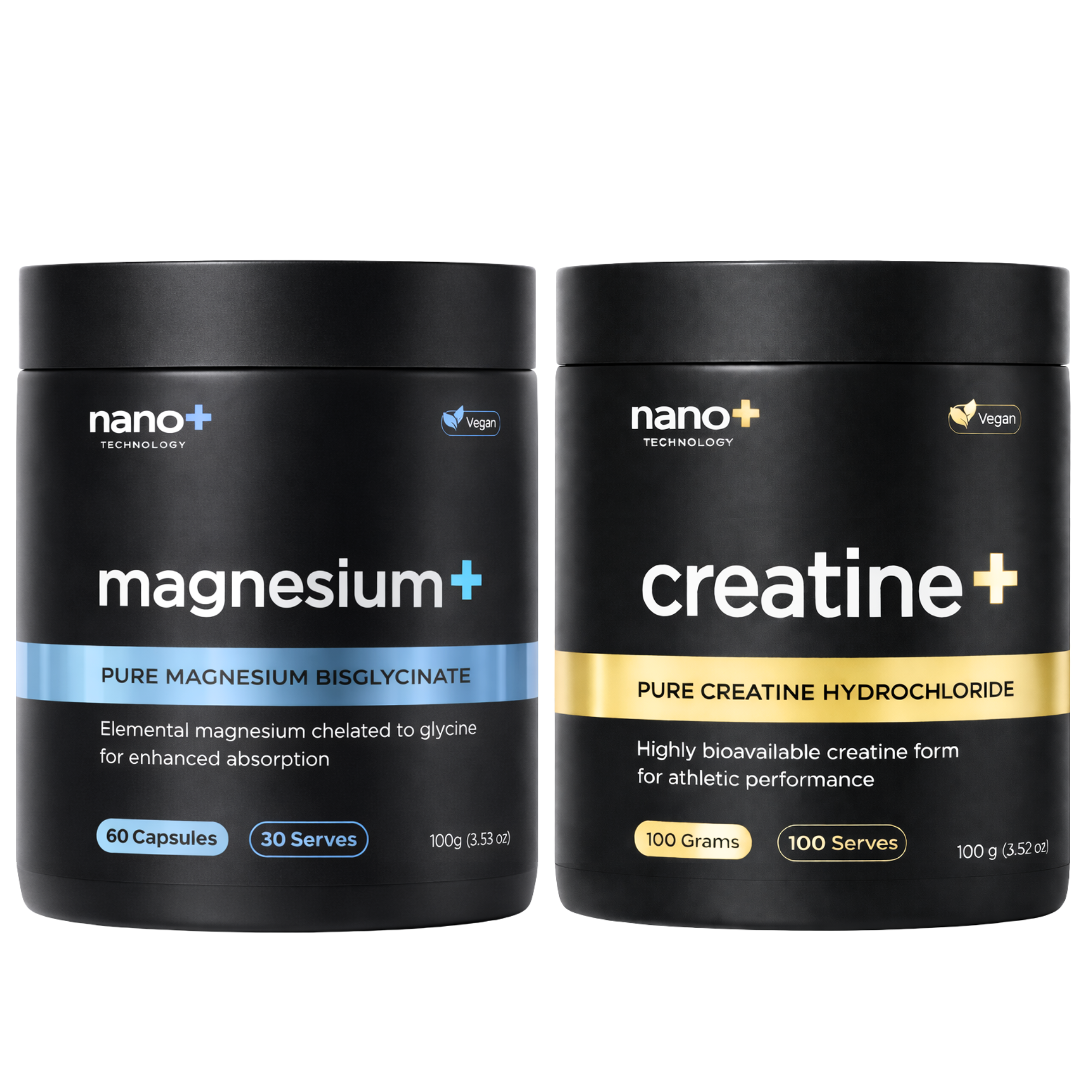 Nano+ Strength Recovery Stack | Creatine HCL & Magnesium