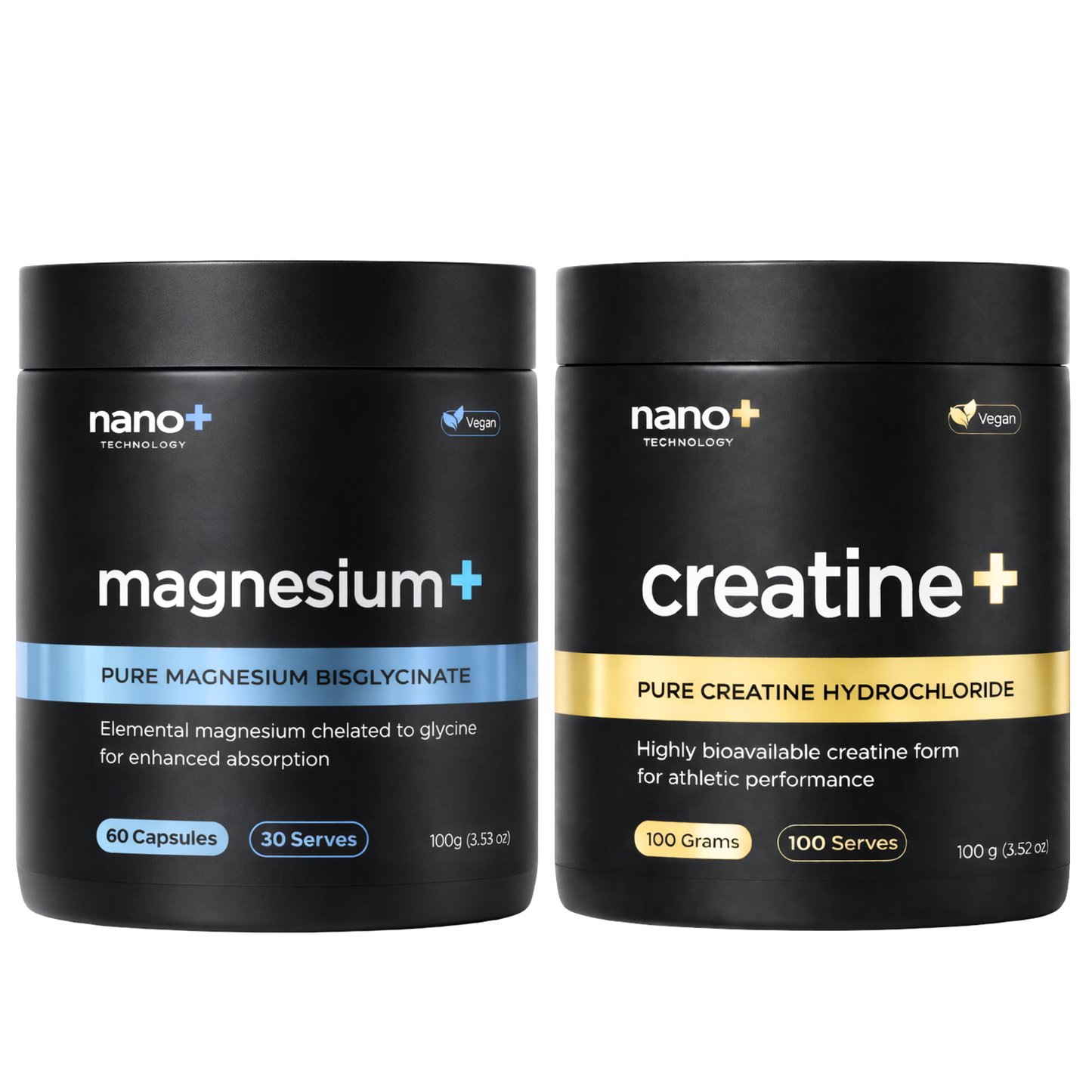 Nano+ Strength Recovery Stack | Creatine HCL & Magnesium