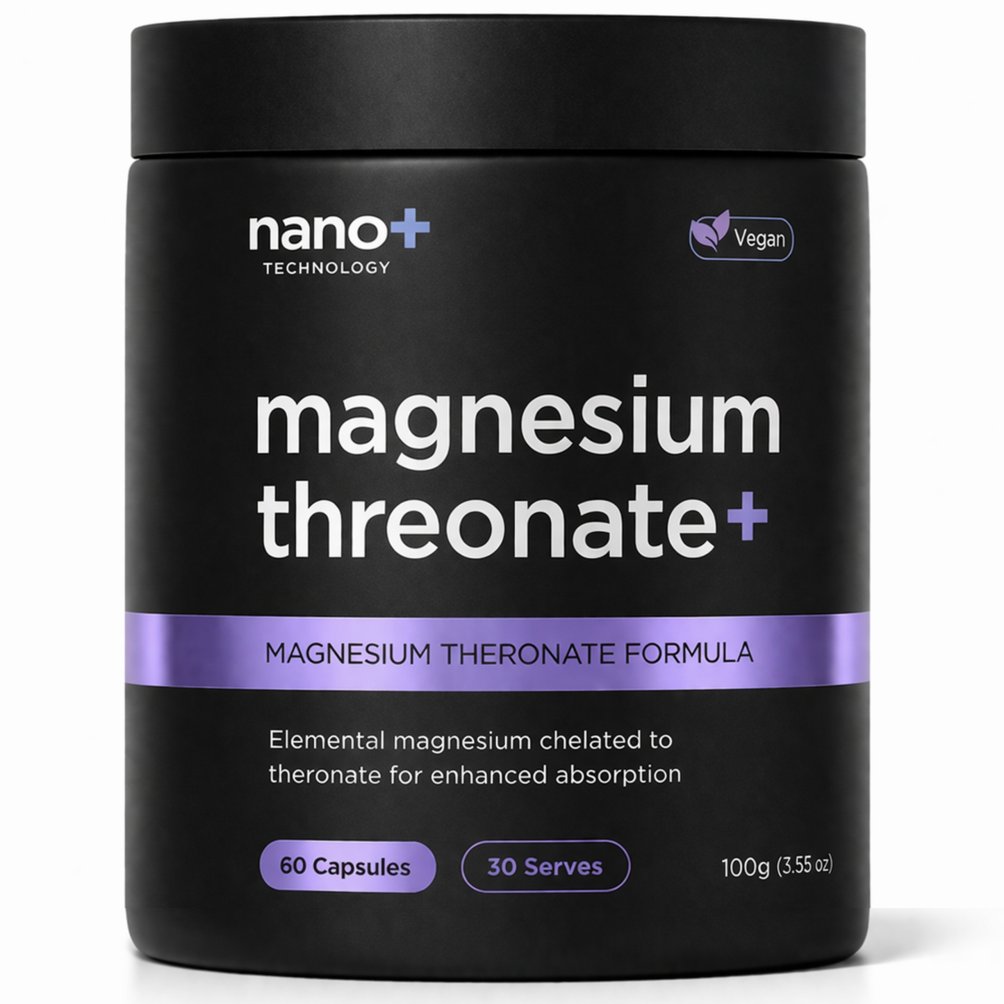 Nano+ Magnesium Threonate | 30 Serves Brain Support