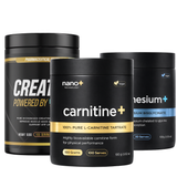 Nano+ Strength Recovery Stack | Creatine Mono, Carnitine & Magnesium